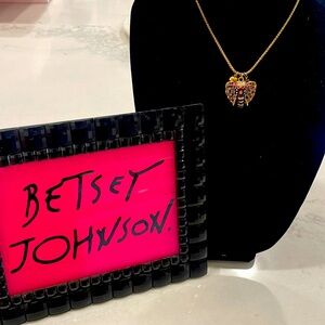 Betsey Johnson, elephant pendant necklace
